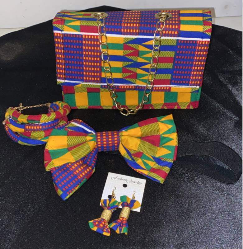 Chain Strap Clutch Set