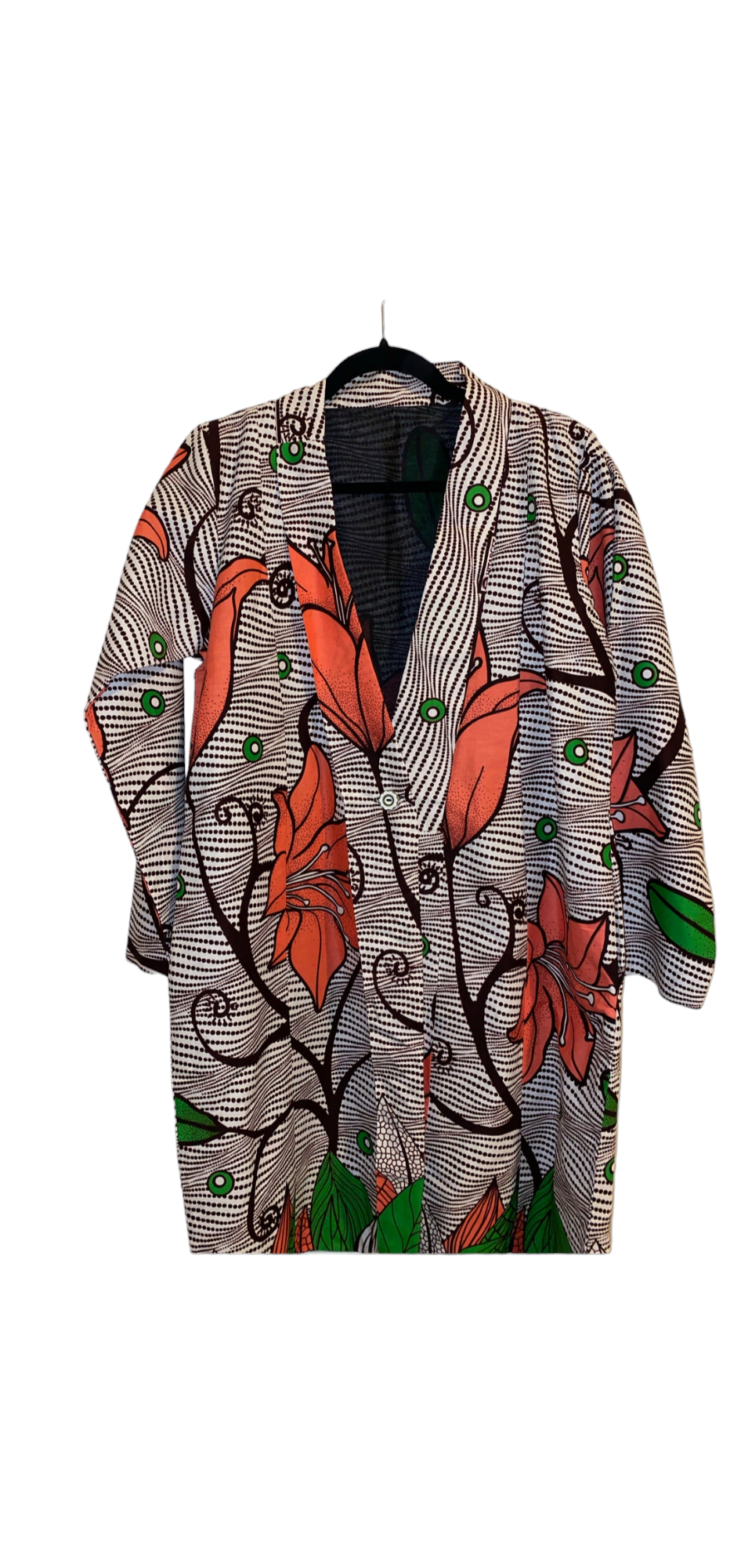 Ankara Flower Print Kimono