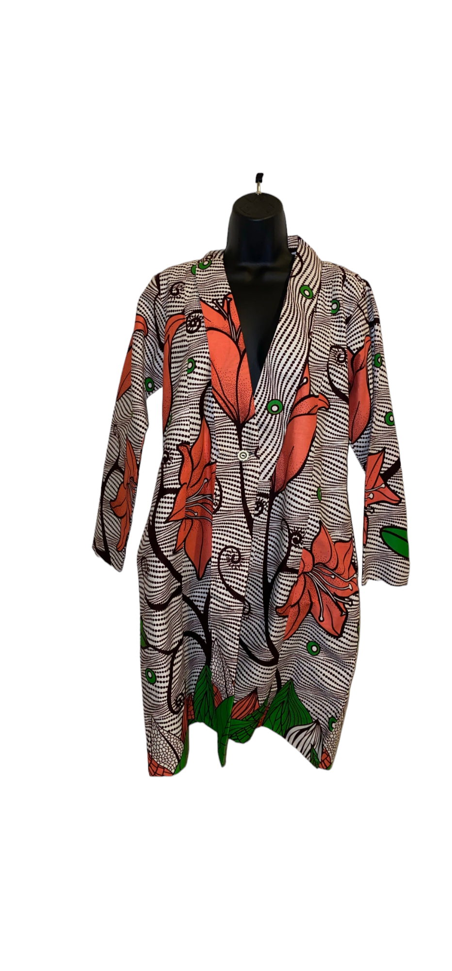 Ankara Flower Print Kimono