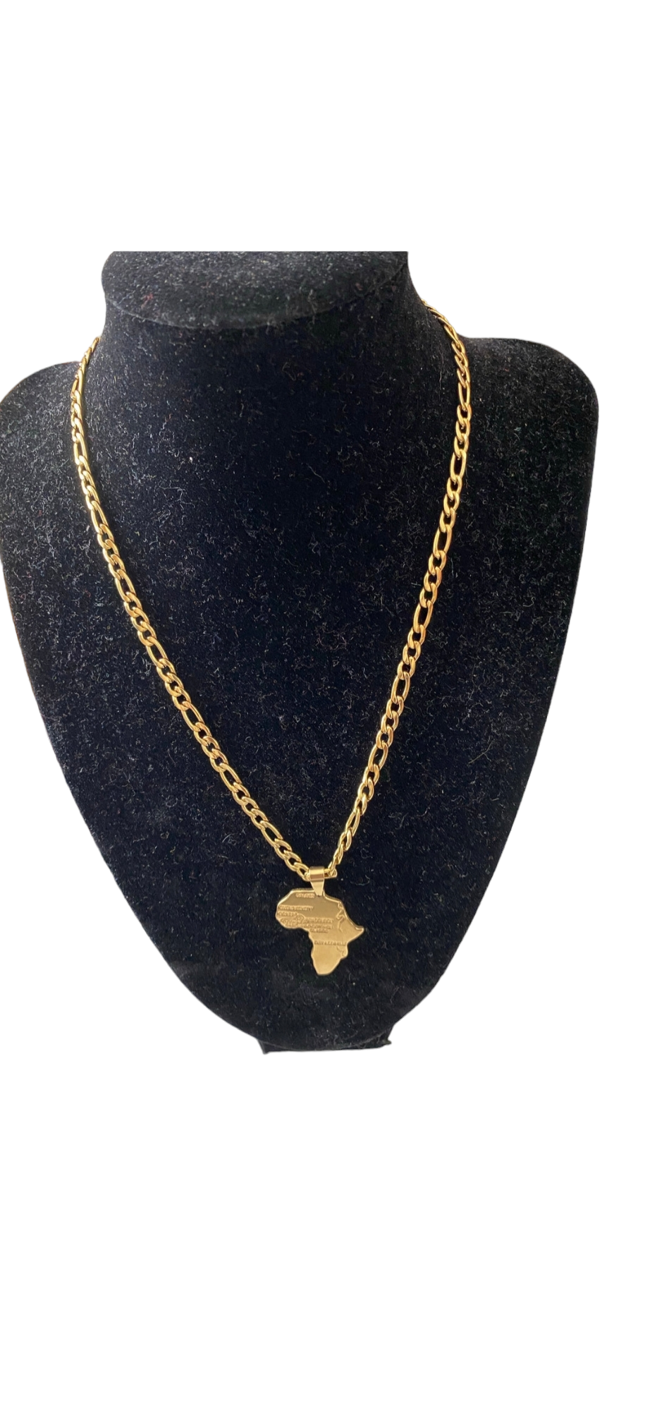 Africa Map Shape Necklace