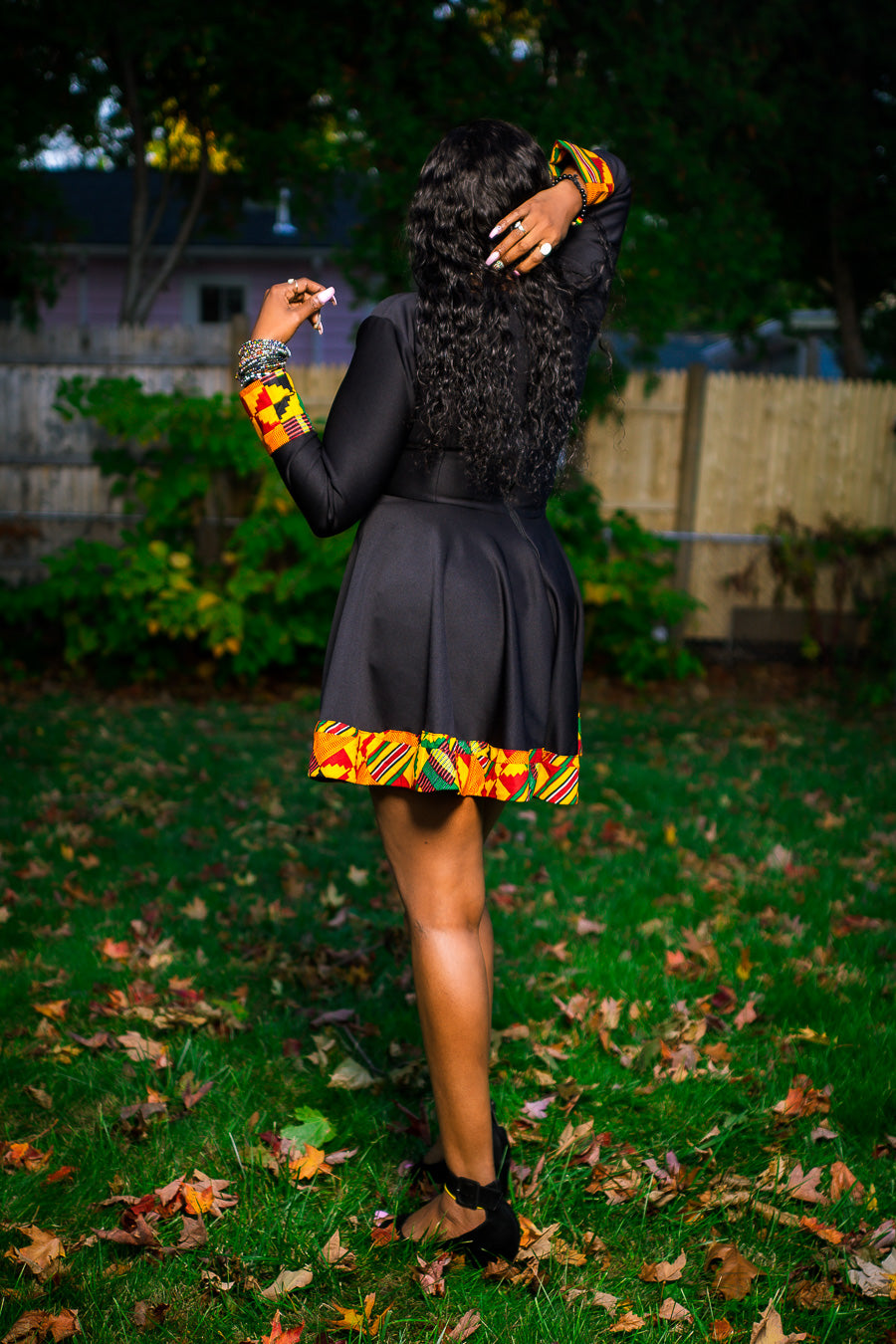 Kente Print Dress