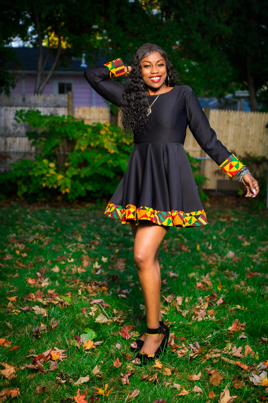 Kente Print Dress