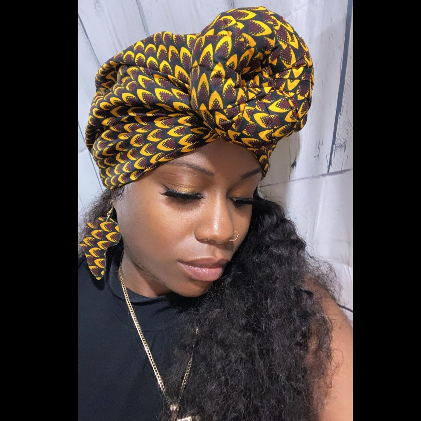 Donut Style Ankara Headwrap Cap