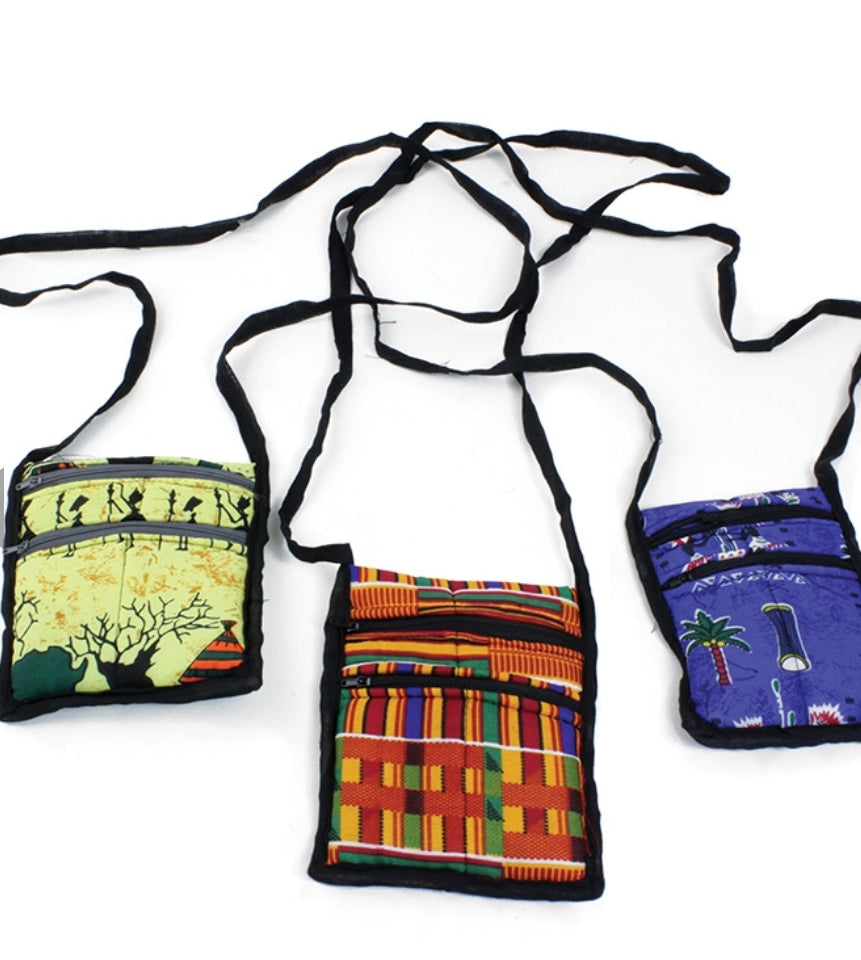 Small African Print Travel Bag