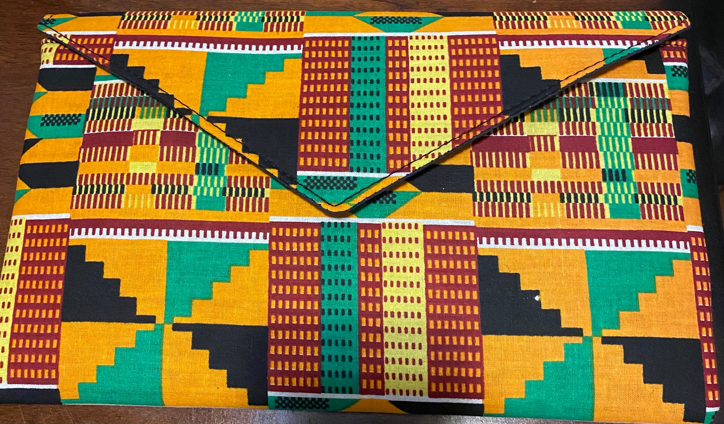 Kente Print Clutch