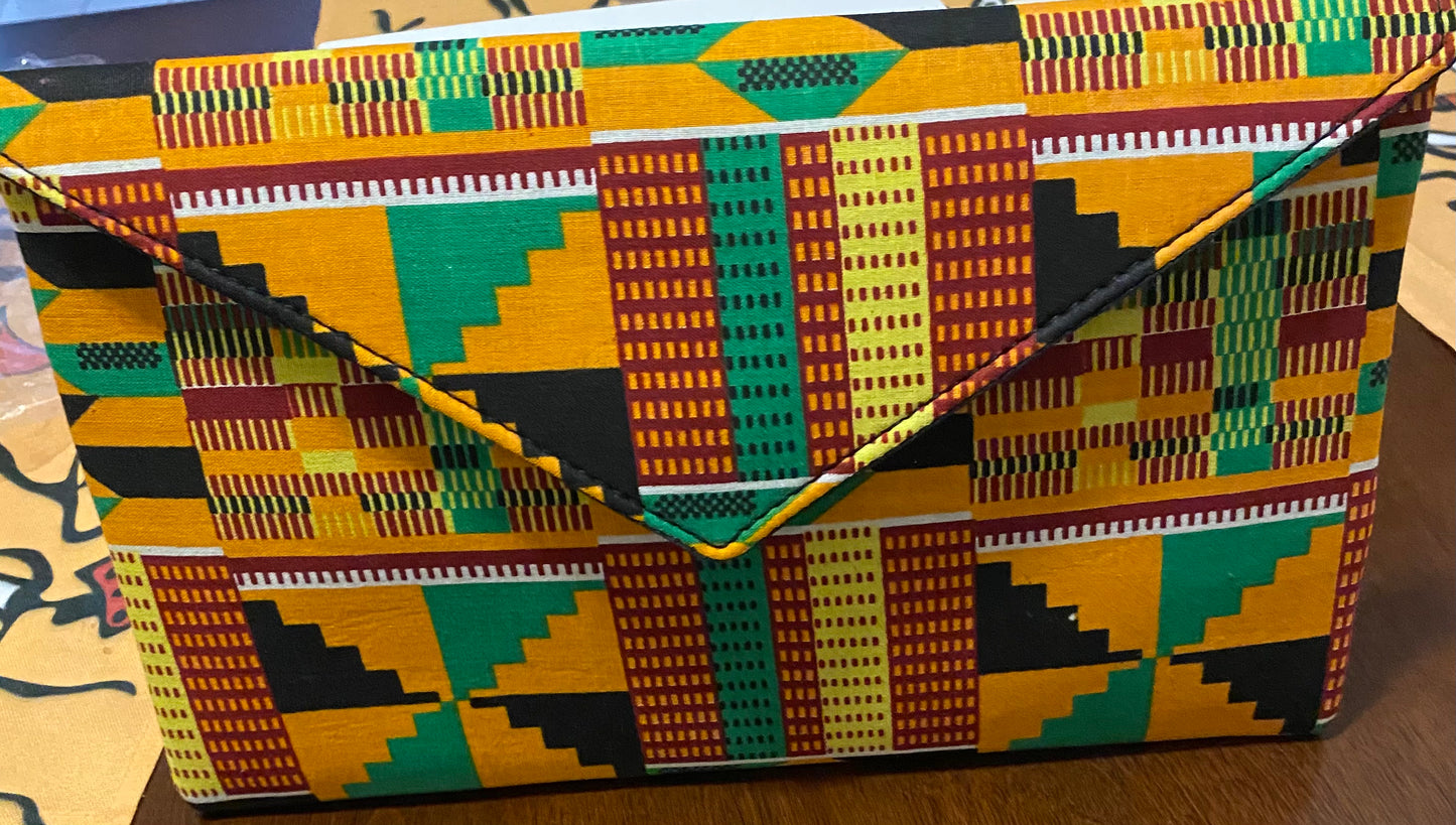 Kente Print Clutch