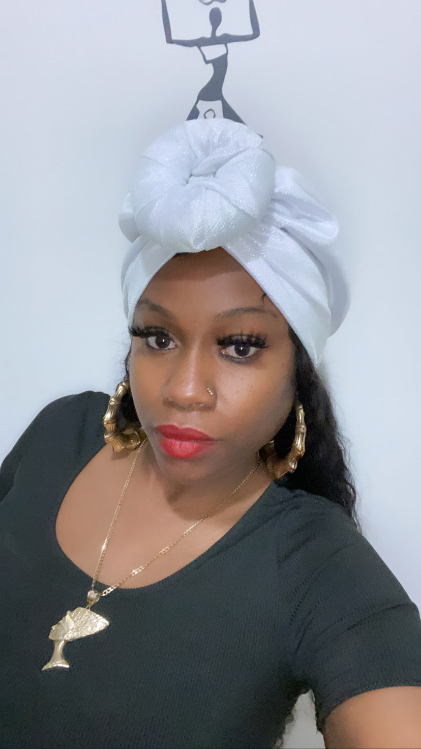 Donut Style Ankara Headwrap Cap